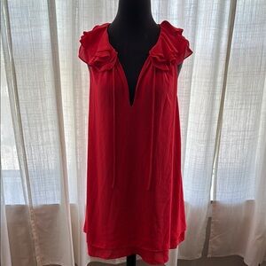 Amanda Uprichard a line red dress size Medium